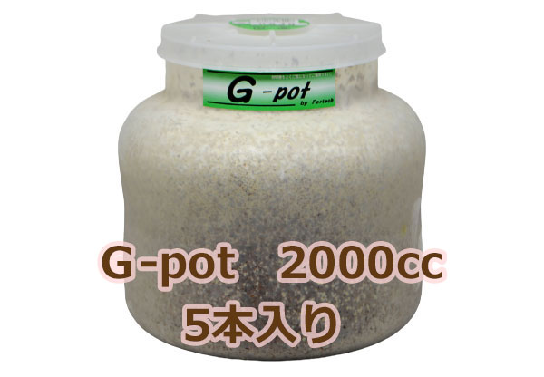 フォーテック菌糸ビン Ｇ-pot スタウト ２０００ｃｃ ５本入 | 熱帯魚