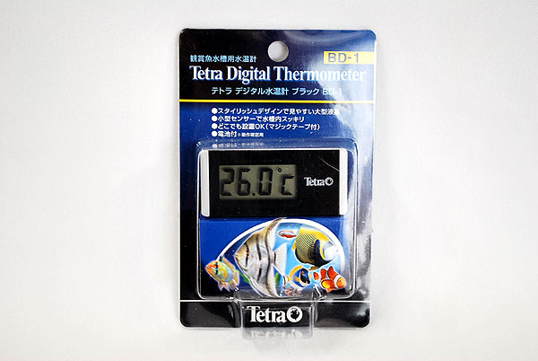 テトラ デジタル水温計 ブラック 熱帯魚 水槽 飼育セットの通販なら トロピカルワールド