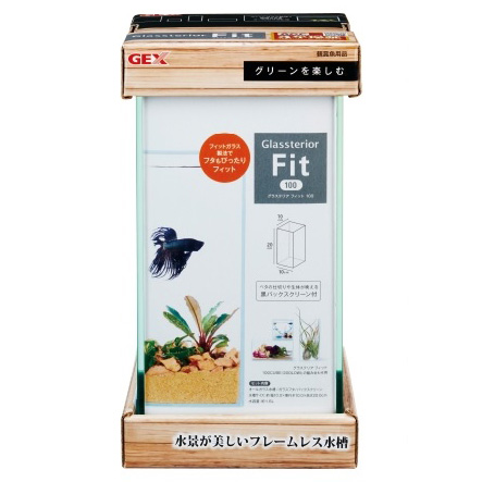 ｇｅｘ グラステリア フィット １００ 小型フレームレス水槽 熱帯魚 水槽 飼育セットの通販なら トロピカルワールド