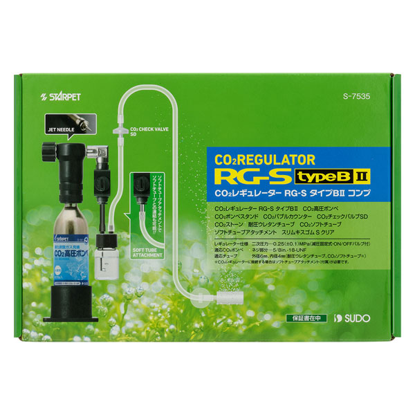 スドー ｃｏ2レギュレーター ｒｇ ｓ タイプｂ２ コンプ 水草育成 ｃｏ2添加フルセット 熱帯魚 水槽 飼育セットの通販なら トロピカルワールド